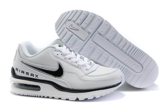 Womens Nike Air Max LTD White Black Shoes - Click Image to Close